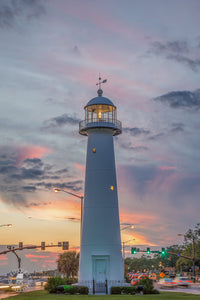 Biloxi Lighthouse at Sunset