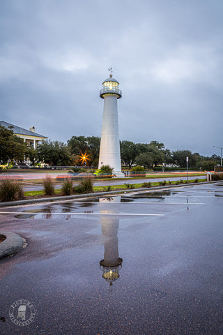 Biloxi Lighthouse Reflection