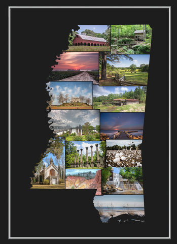 Picture Mississippi Collage Note Cards